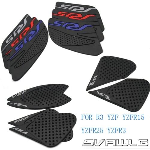 1 Pair For Yamaha YZF R3 R25 R15 YZFR3 YZFR25 YZFR15 Protector Anti slip Tank Pad Sticker Gas Knee Grip Traction Side