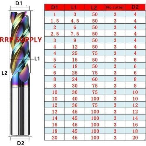 1pc 3flutes 5x15x6X50mm/6x18x6x50mm NANO coating, Hardened Tungsten material to cut aluminum,45 degree,highest quality