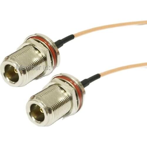 1PC RF coaxile cable N Female bulkhead nut Switch N Female nut pigtail RG316 Wholesale Fast Ship 15CM 6" Adapter