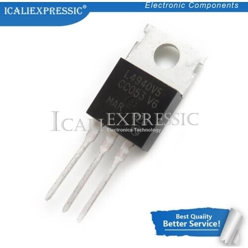 10PCS L4940V5 REG LDO 5V 15A TO220 In Stock