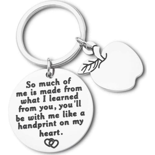Teachers Day Keychain Graduation Gifts for Teacher From Student Fathers Day Mothers Day Mentor Gift Teacher Pendant Keyring
