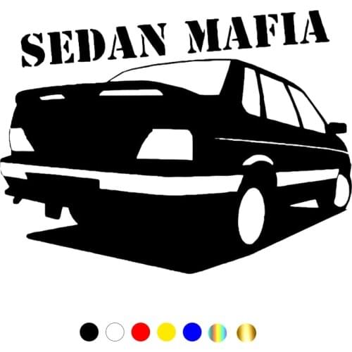 CS-10681# Vinyl Decal VAZ 2115 Lada Samara Sedan Mafia Car Sticker Waterproof Auto Decors on Truck Bumper Rear Window