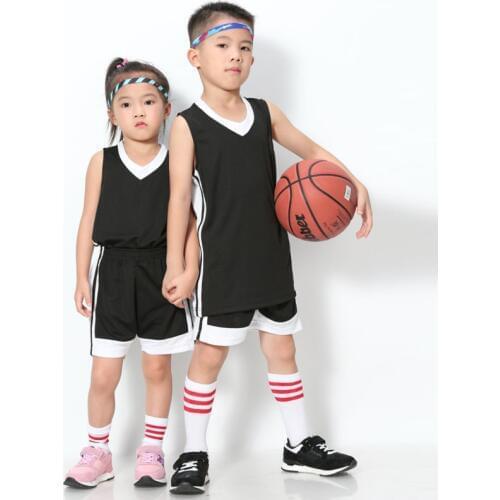 Kids Basketball Jersey Sets Uniforms Kits Child Boys Girls Sports Clothing Breathable Youth Training Throwback Jerseys Shorts