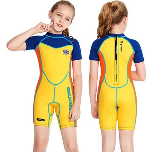 Children Swimsuit One Piece Beach Sun Protection Rash Guard Girls Swimwear With Sleeves Kids Swimming Surf Long Sleeve Swimsuit