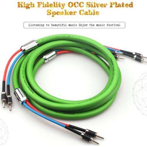Hifi SP-6008Ag OCC silver-plated speaker center line amplifier speaker cable AV audio cable