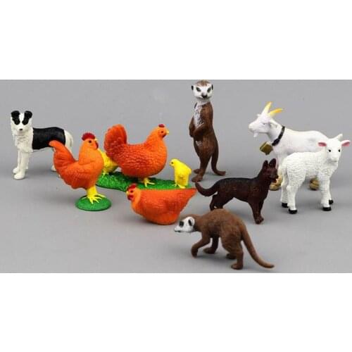 Classic small poultry farm animal toys children model hen hatching chicks public just a few kilometers 3.8cm ~ 5.7cm