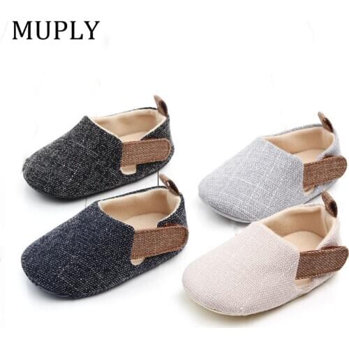 Baby Boys Girls Plaid Shoes Toddler Booties Newborns Sole Classic Floor 0-18 Months Soft Infant New Arrival First Walkers