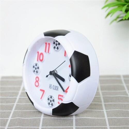 Creative Football Alarm Clock Desktop Alarm Clock Student Desktop Alarm Clock Round Alarm Clock Table Clock Digital Poin H3CF