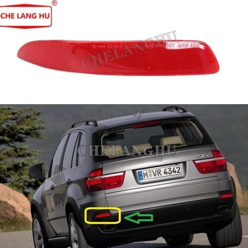 Left Side For BMW X5 E70 2006 2007 2008 2009 Car Rear Bumper Reflector Fog Warning Light Brake Light Tail Lamp Stop Light