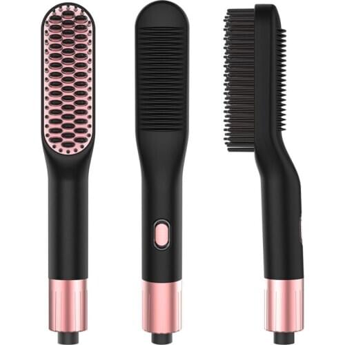 Multifunctional Hair Straightener Brush Hot Comb Straighteners Flat Irons Beard Straightener Hair Straight Brush Electric Heated