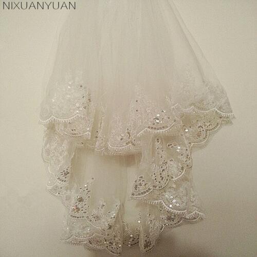 NIXUANYUAN Wedding Short Veils