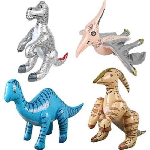 New Inflatable Blow-up Dinosaurs PVC Toy Kids Beach Pool Toy Party Favor 4 types