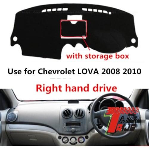 TAIJS Factory Sun Shade Polyester Fibre Car Dashboard Cover For Chevrolet LOVA 2008 2009 2010 Right hand drive with storage box