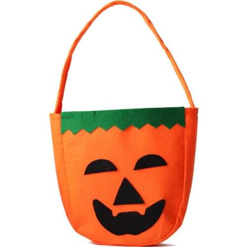 Shopping Bag Non-woven Fabric Portable Gift Bag Bonbon Creative Handbags Halloween DIY 5pcs 2 Styles Sturdy Recyclable