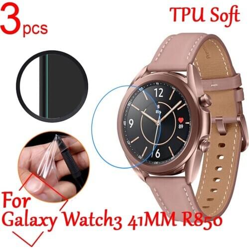 3pcs/lot Ultra Clear TPU Soft Full Screen Protectors cover For Samsung Galaxy Watch3 R840 R850 sports SmartWatch Protective Film