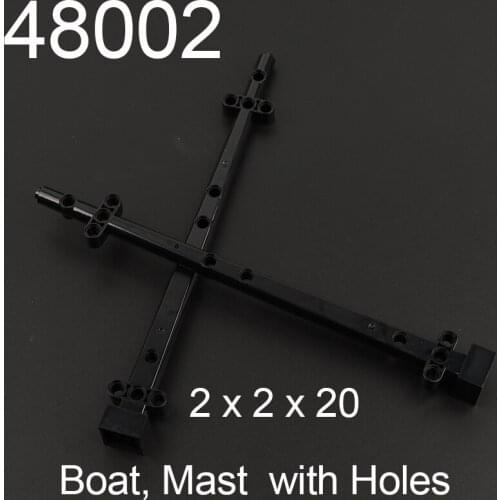 High-tech 48002 Boat, Mast 2 x 2 x 20 with Holes Building Blocks Parts 1pcs DIY Construction Brand gift Toys