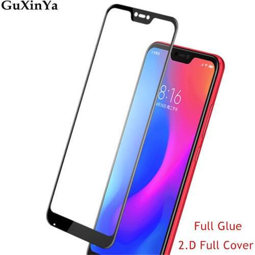 Screen Protector For Xiaomi Mi 8 Lite Full Glue Phone Glass Tempered Glass Mi 8 Lite Full Coverage Toughened 9H Glass Mi 8x