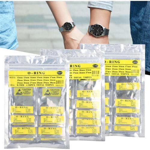 0.5mm/ 0.6mm/0.7mm Waterproof Round Watch Gaskets O Ring Rubber Sealing Washers Watch Accessory