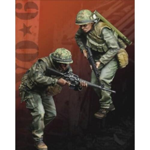 1/35 Resin Model Building Kit Figure Two Vietnam Wars