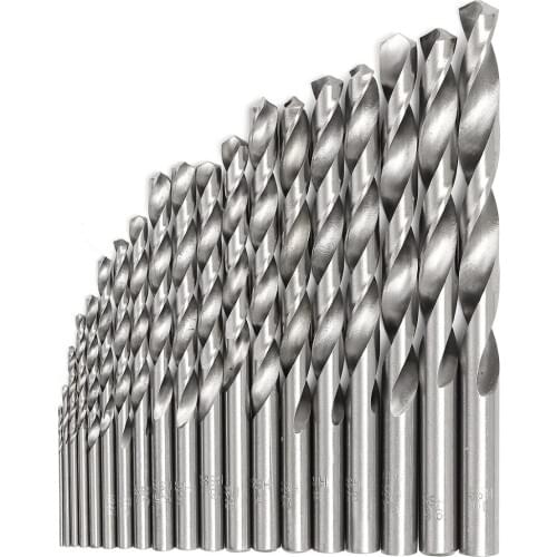 19Pcs/set Coated Twist 1.5mm - 10mm HSS High Speed Steel Diamond Drills Bit Set