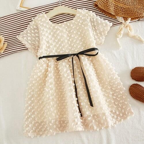 2020 New Summer Girls' Dress Korean Elegant Costumes Princess Birthday Party Dress Toddlers Childrens Baby Kids Girls Clothing