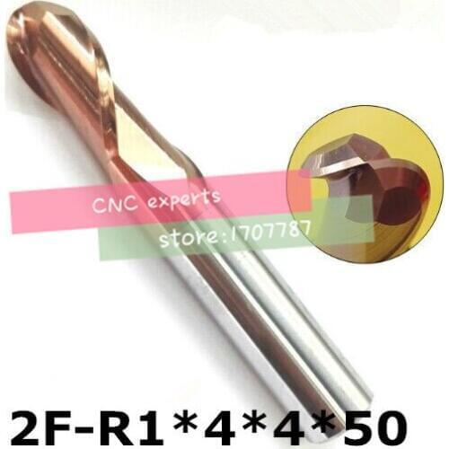 2F-R1.0 HRC60,carbide Square Flatted End Mills coating:nano TWO flute diameter 2 mm, The Lather,boring Bar,cnc,machine
