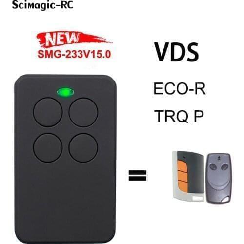4 in 1 VDS Garage Door Remote Control Compatible VDS ECO-R,VDS TRQ P Gate Remote Control 433mhz Garage Command