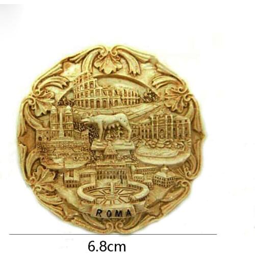 Italy 1Pcs Creative Multi-Scenes Landmarks of Roma Souvenir 3D Resin Fridge Magnet Craft Travel Gift