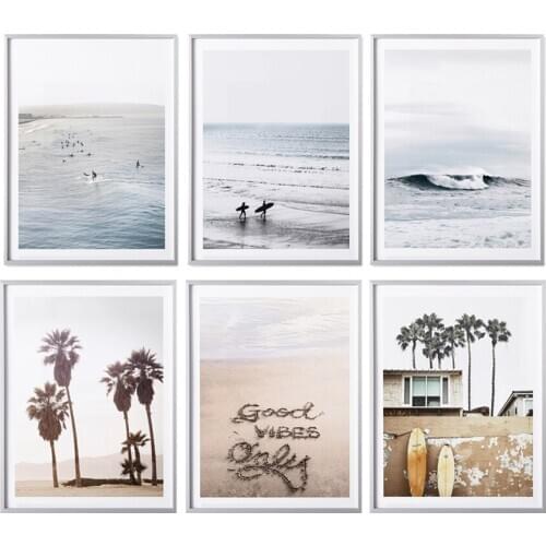 Seascape landscape photography aluminum picture poster frame wall decor art top flat