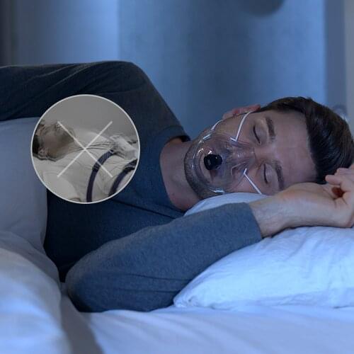 Bluetooth Sleep Breathing Mask Snoring Device Sleep Breathe Monitoring Mask Sleep Apnea Monitor Improve Sleep Quality