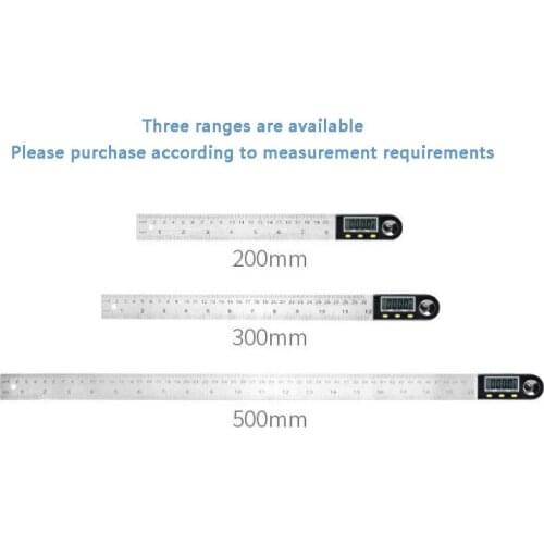 Digital Protractor Electronic Stainless Steel Universal Ruler Woodworking Right Angle Ruler Measuring Instrument Angle Ruler CH