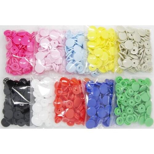 Snaps Buttons,T5 Glossy Round Resin Plastic Buttons Fasteners Punch Poppers for Cloth Diaper/Bibs/Unpaper Towels/Nappies
