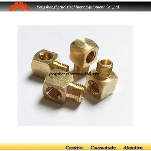 Right angle connector 90 Degrees Joint elbow adaptor lubrication fitting M8*1 male thread PPL-608 for 6mm outer dia tube