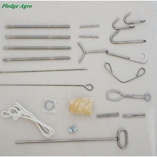 Obstetrical instrument kit Apparatus Veterinary Cattle Cow Farm Delivery Medical Equipment Dystocia Livestock Midwifery Hook