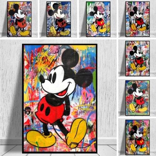 5D DIY Diamond Painting Kit Anime Disney Mickey Mouse Full Square&Round Embroidery Mosaic Cross Stitch Paint Home Decoration