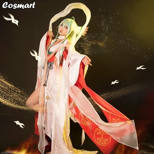 Onmyoji SSR Kinnara Before Awakening The Land of Elegant Music Kimono Dress Uniform Cosplay Costume Halloween Suit For Women Out