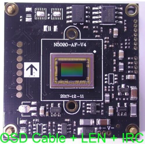 WDR (1080P) AHD / TVI / CVI / CVBS 1/2.8" Sony STARVIS IMX290 NVP2450 CCTV camera module PCB board +OSD cable +IRC +LENs