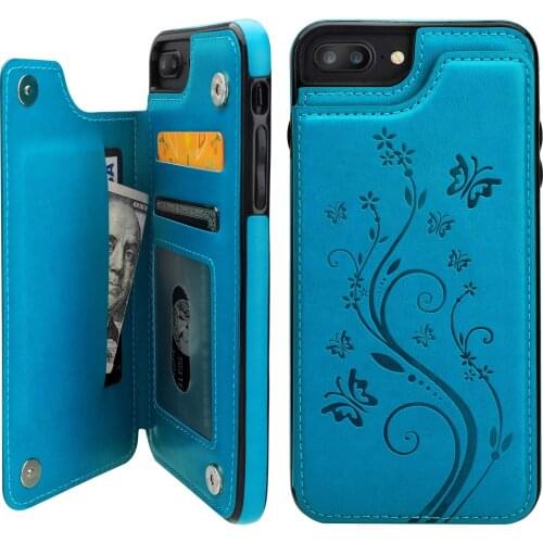 Phone Case for iPhone 7plus 8plus 7/8 Plus Card Holder Wallet Cover Flip Leather Cell Accessories i Phone7s 7s + 7+ 8s 8+ Cases