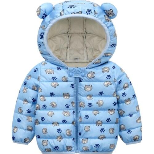 Hot-selling 18M-6Y Custom New Cute Winter 2021 Baby Girl Down Coat Children Warm Jacket for Boys and Girls Kids Outdoor Outfits