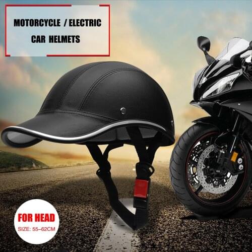 Electric Motorcycle Helmet Men And Women Half Helmet Personality Korean Style Half Helmet Helmet Retro Duckbill Hat