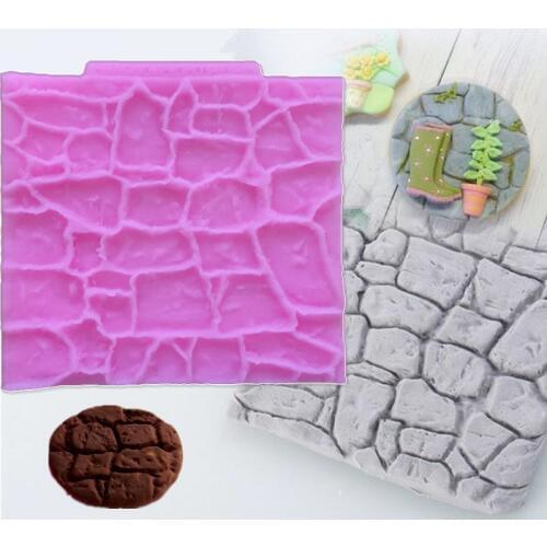 Stone Rock Rocky Decoration Fondant Cake 3D Cake Tool DIY Food Grade Silicone Cake Mold, Handmade Candy, Sugar