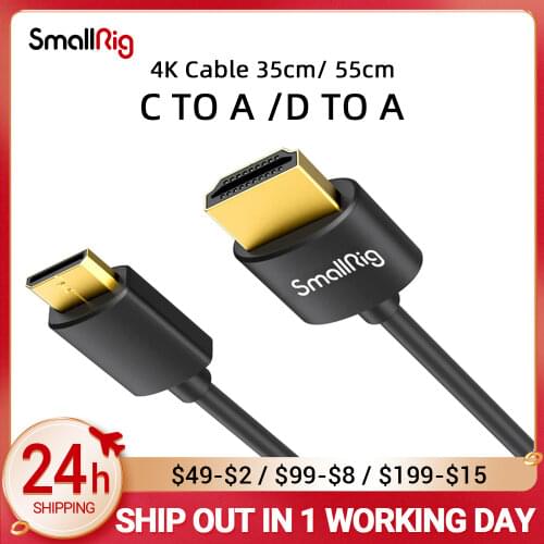 SmallRig Ultra Slim 4K Cable C to A /D to A/35cm/ 55cm 3040/3041/3042/3043