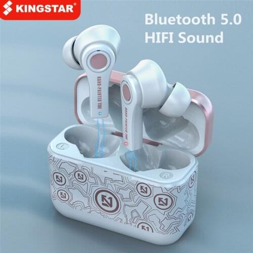 KINGSTAR TWS Wireless Bluetooth 5.0 Earphones with Mic Charging Box Headphones 9D Gaming Headsets Sport Earbuds For Android PK i