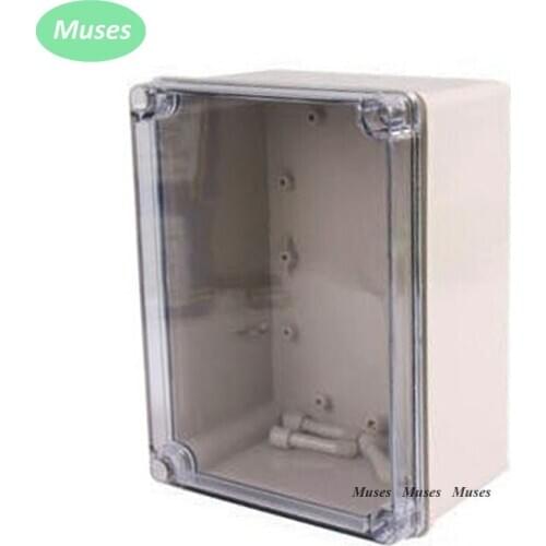 150*200*130mm Size IP67 Waterproof Transparent Cover ABS Body Box Waterproof Clear cover Plastic Box with CE