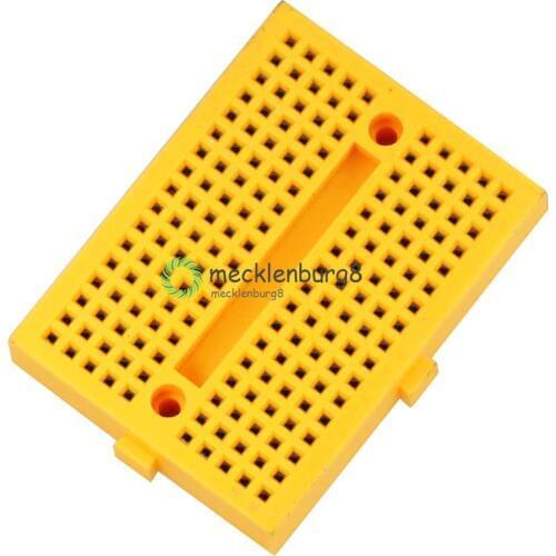 Yellow SYB-170 Yeminiature solderless prototype experimental test Layout 170 communication points for arduino diy kit