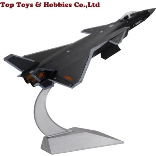 1/48 Scale Diecast J-20 Aircraft Model Stealth Airplane Fighter Model Camouflage Service Toy Collectible