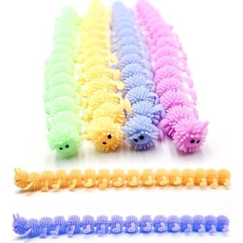 16-section caterpillar vents and squeezes, relaxes the mood, a stress-relieving toy suitable for children over 3 years old GXMB