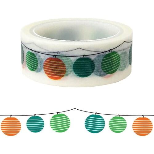 20pc/set Holiday Balloon Lantern Gift Packaging DIY Beautification and Paper Washi Tape for Holidays