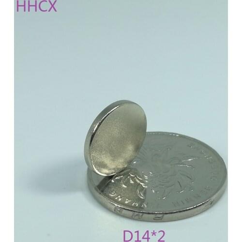 50PCS/LOT Magnet 14x2 N35 Disc NdFeB Magnet 14*2 Strong Round Neodymium Magnets 14 x 2 For Speaker