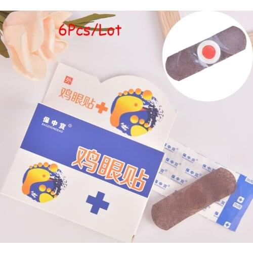 6Pcs/Lot Lovely Foot Corn Removal Calluses Plantar Warts Thorn Relief Eyelet Stickers